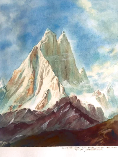 Le pic du midi d'ossau, bleuté