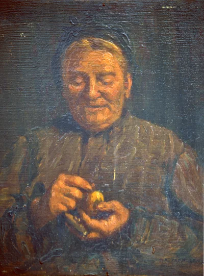 Vieille à la prise