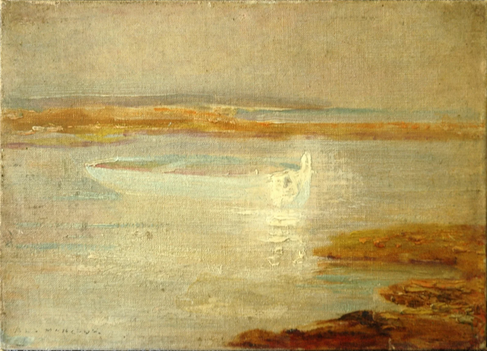 La barque au halo lumineux
