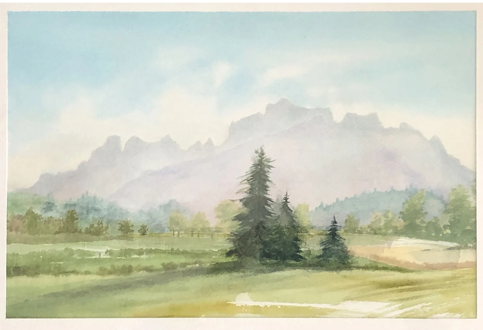Brume lumineuse sur le Mont-Billat