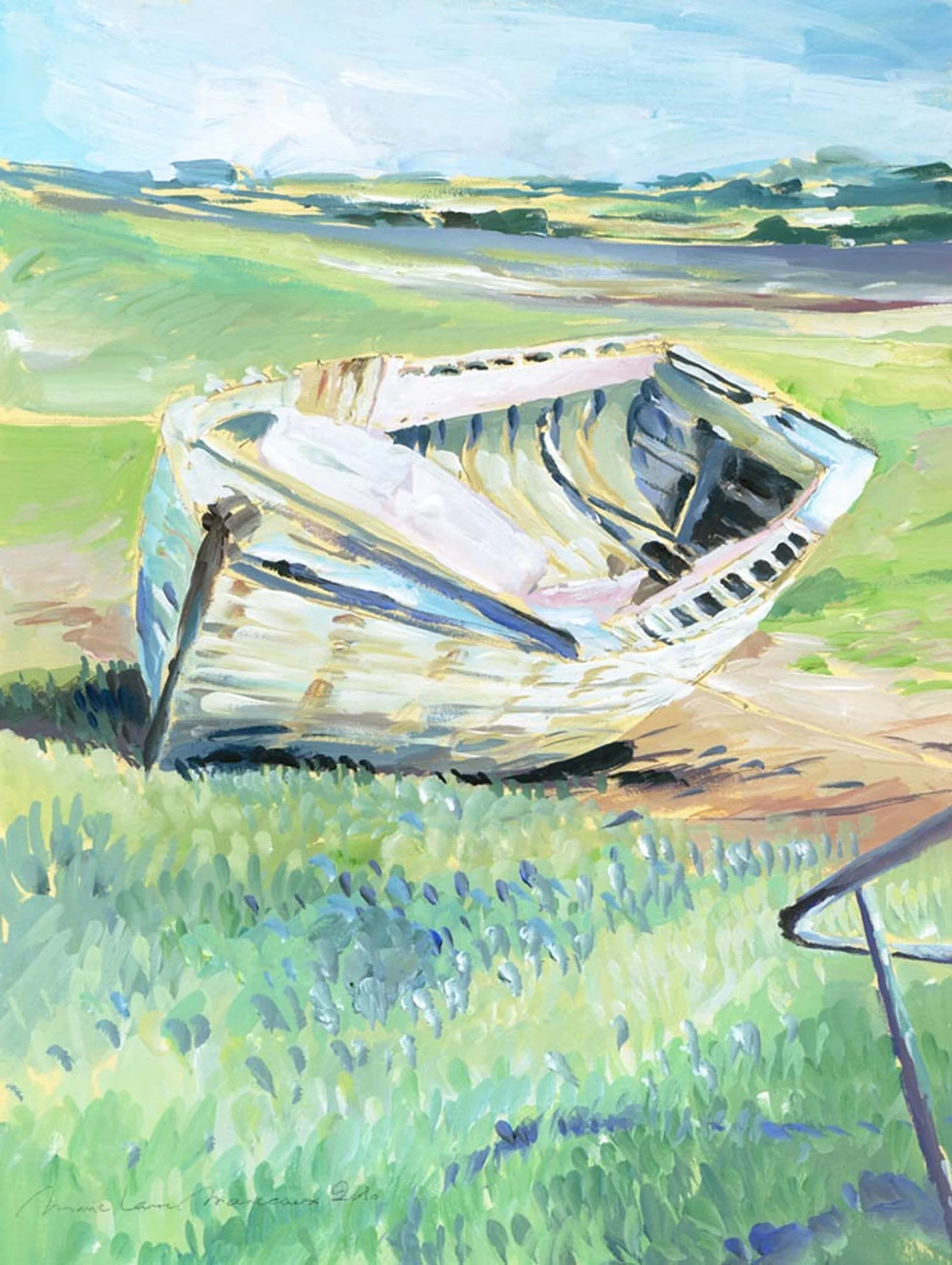 La barque échouée, série du cimetière des bateaux de Beg ar Vilin à Plougrescant