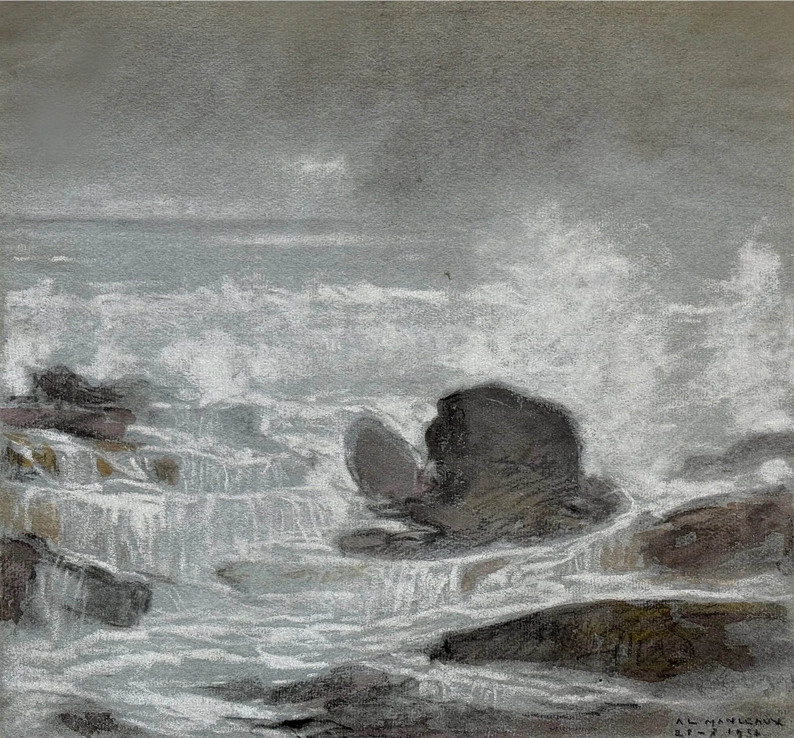 Rochers et écume