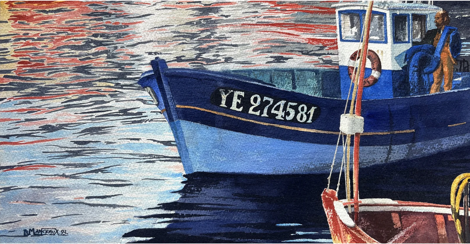 Pêcheur sur son bateau