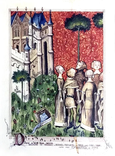 Guillaume de Machaut, oeuvres poétiques, Paris vers 1350