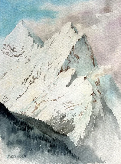 Montagnes enneigées