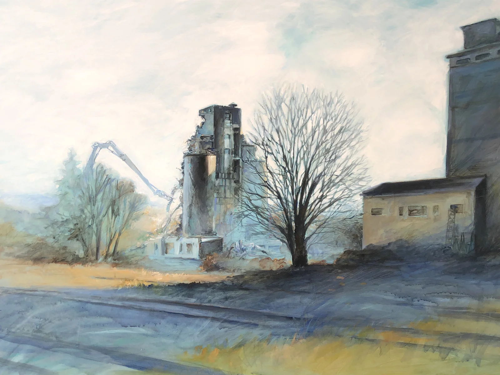 La destruction du silo d'Estissac dans l'Aube, la fin d'une page de notre histoire industrielle