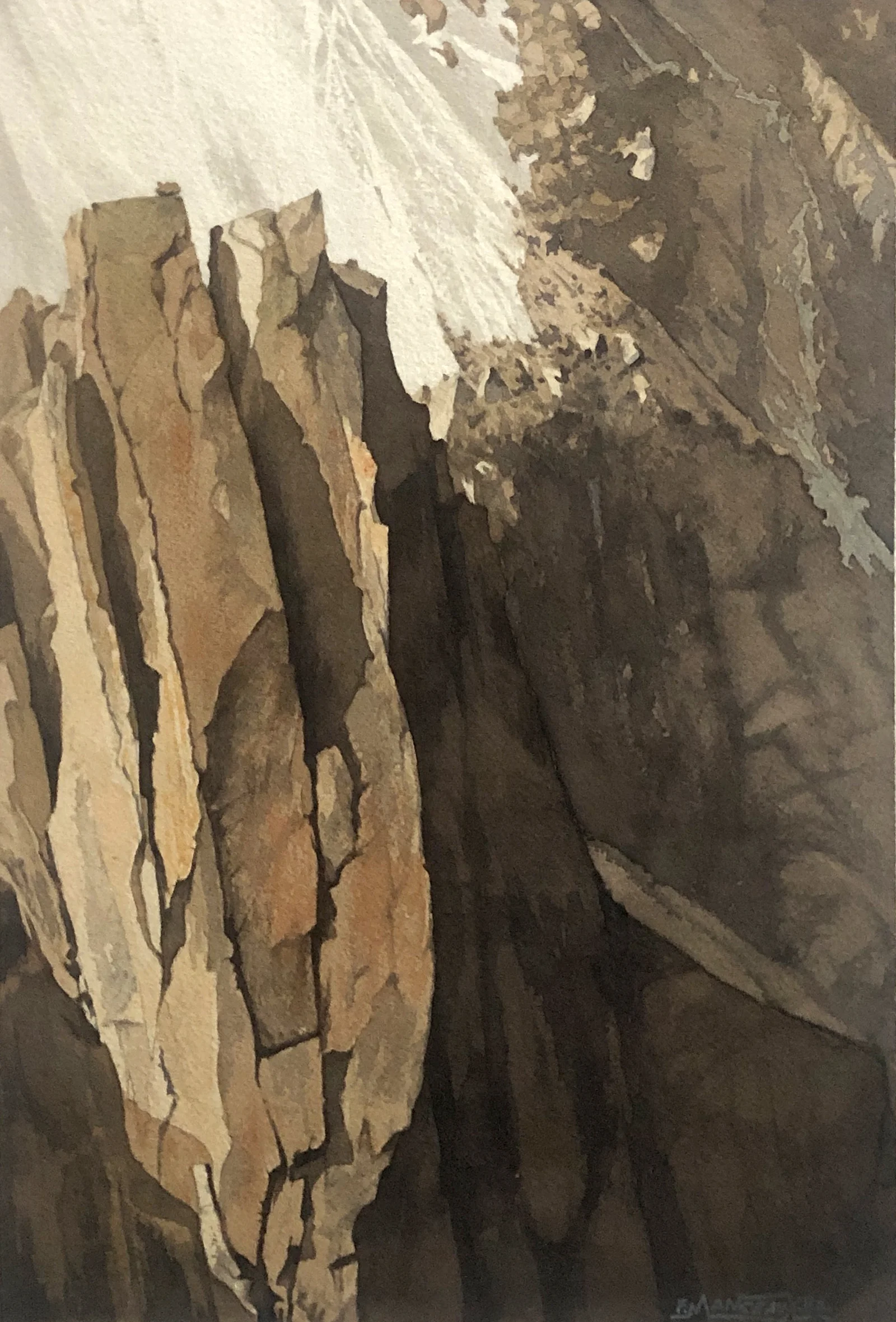 Roche nue dans les Alpes 1