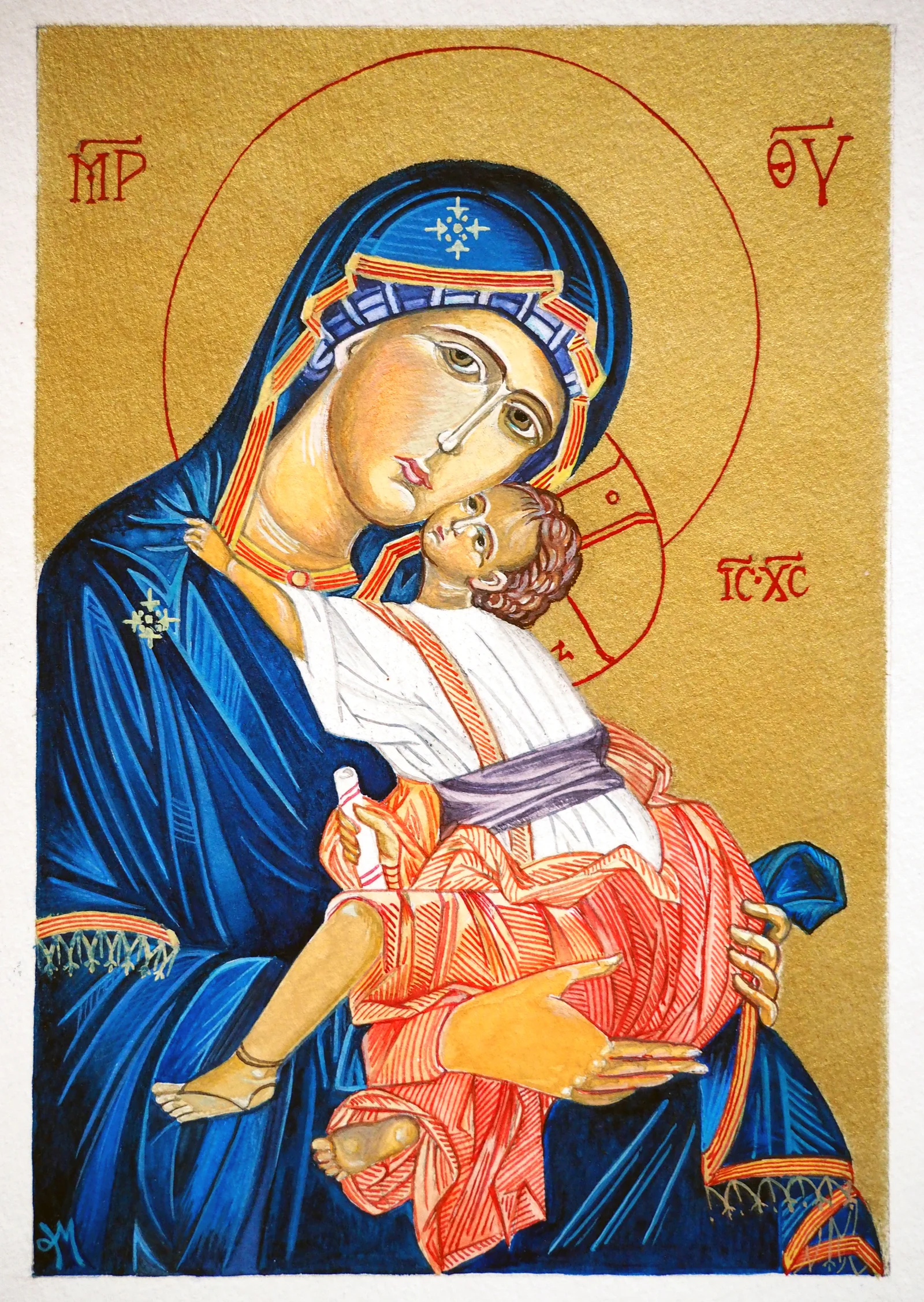 Vierge à l'enfant, copie