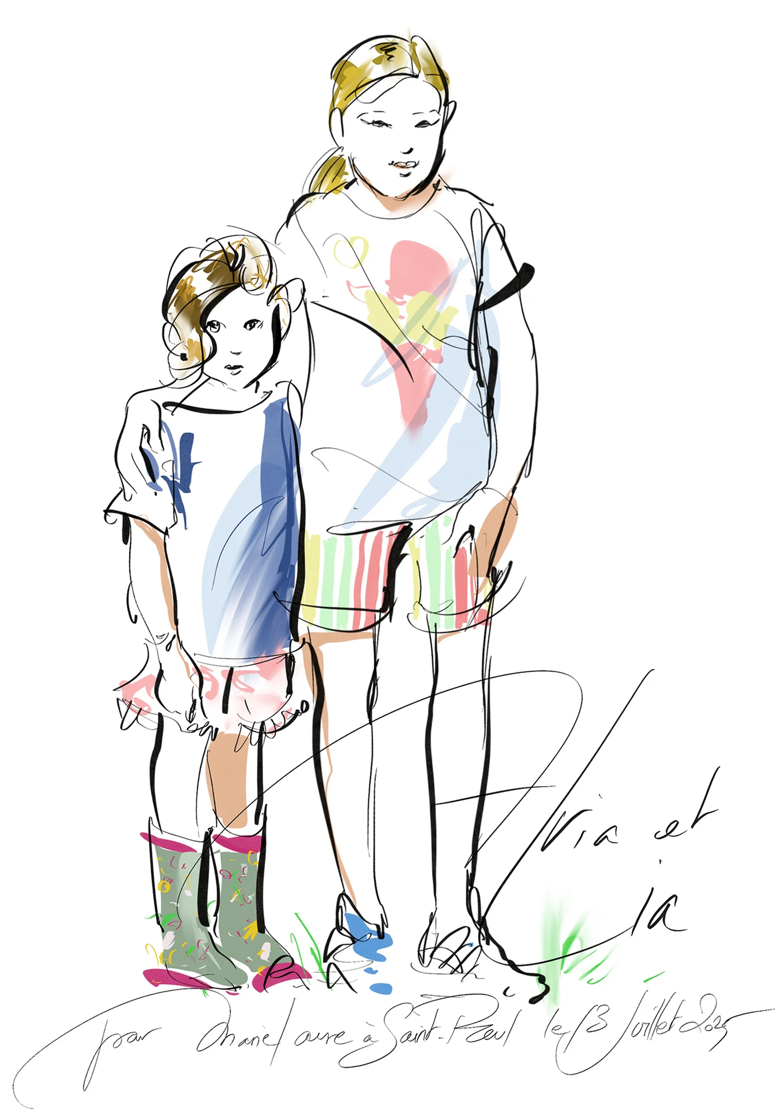 Portrait de Aria et Lia, Saint-Paul, 2025