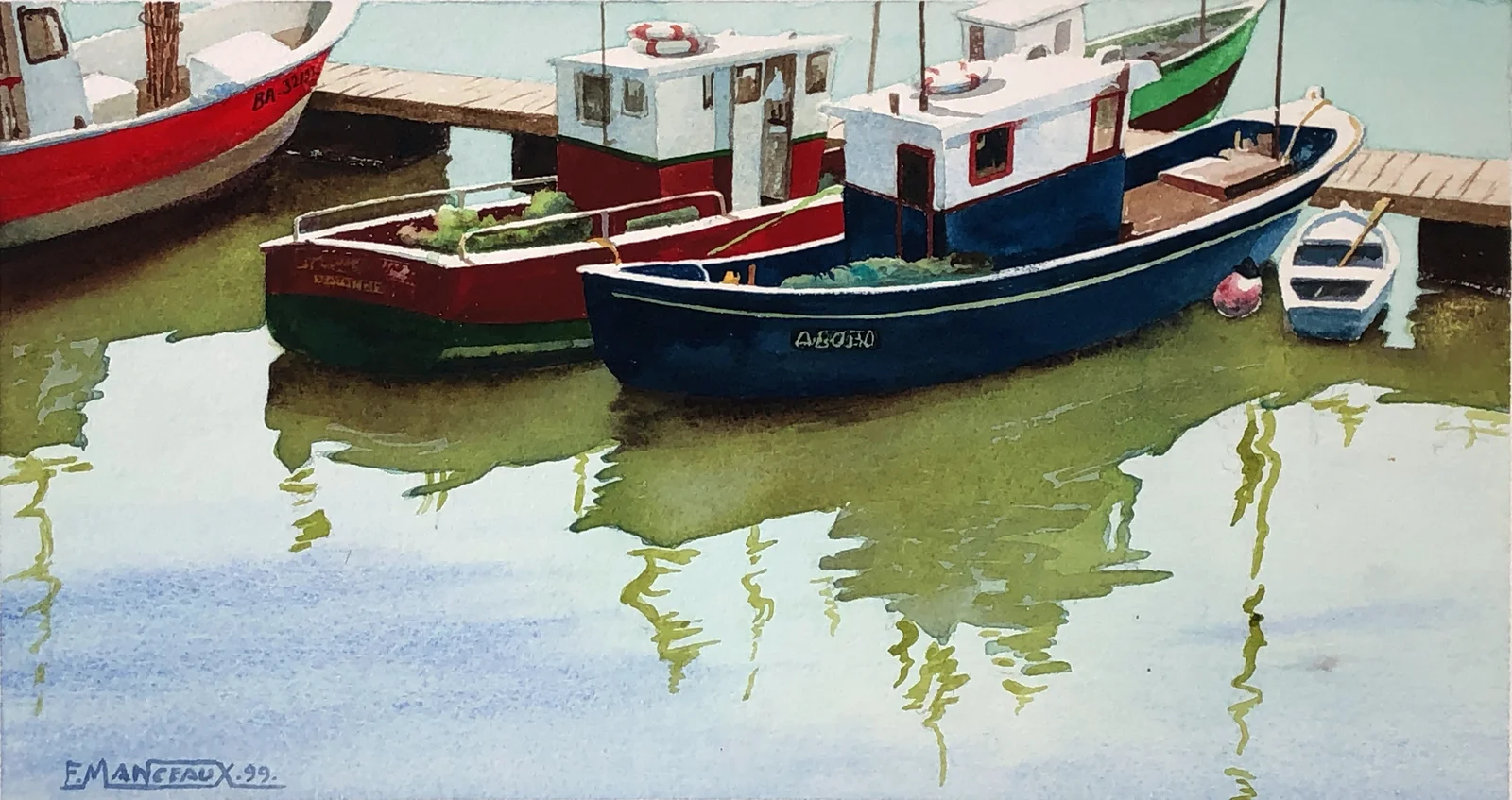Bateaux de pêches appontées