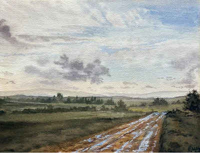 Chemin de terre près de Domèvre