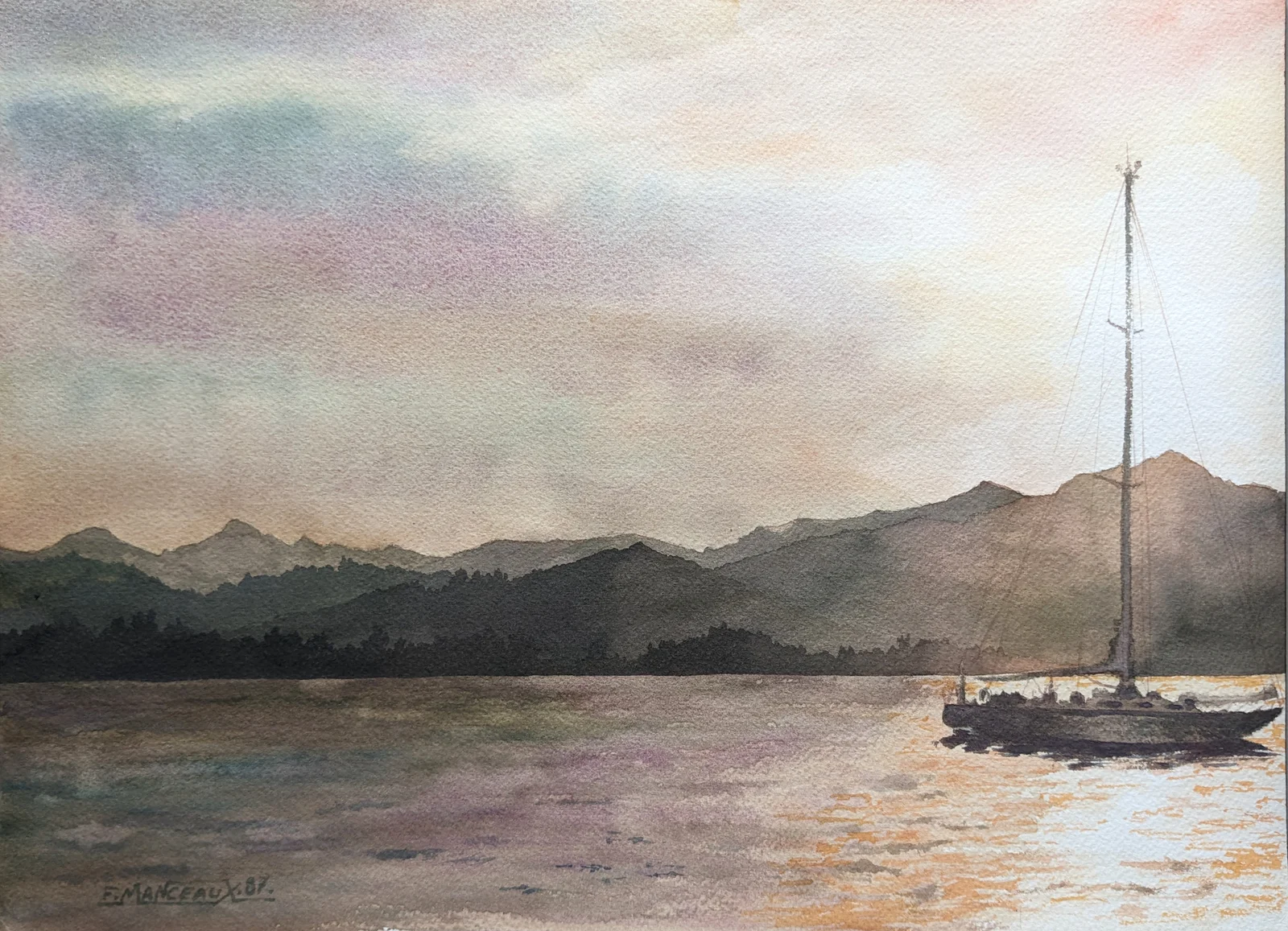 Voilier en Corse