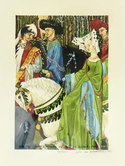 Les très riches heures du Duc de Berry, Mai, XVe siècle