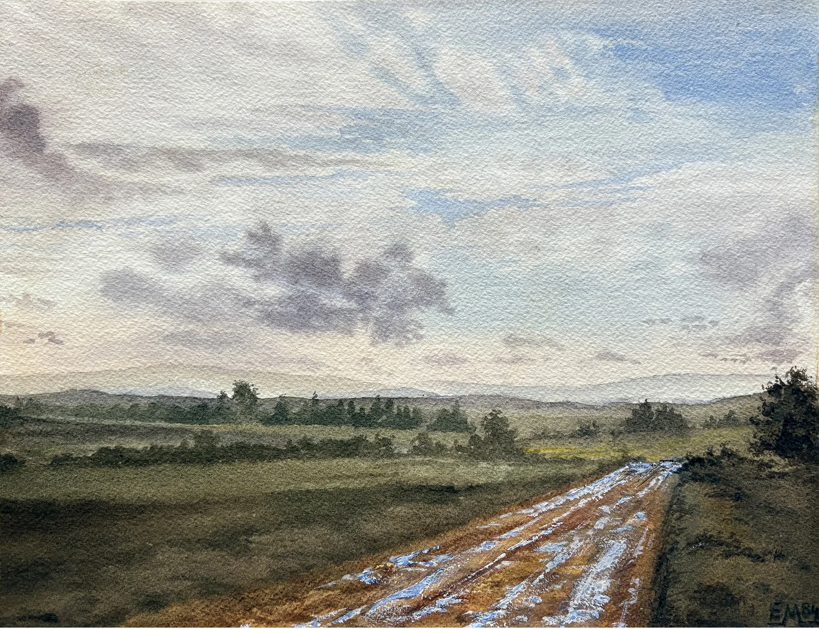 Chemin de terre près de Domèvre
