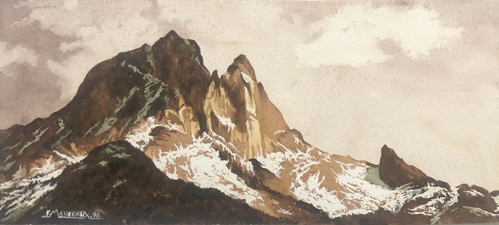 Les Pyrénées sous les nuages