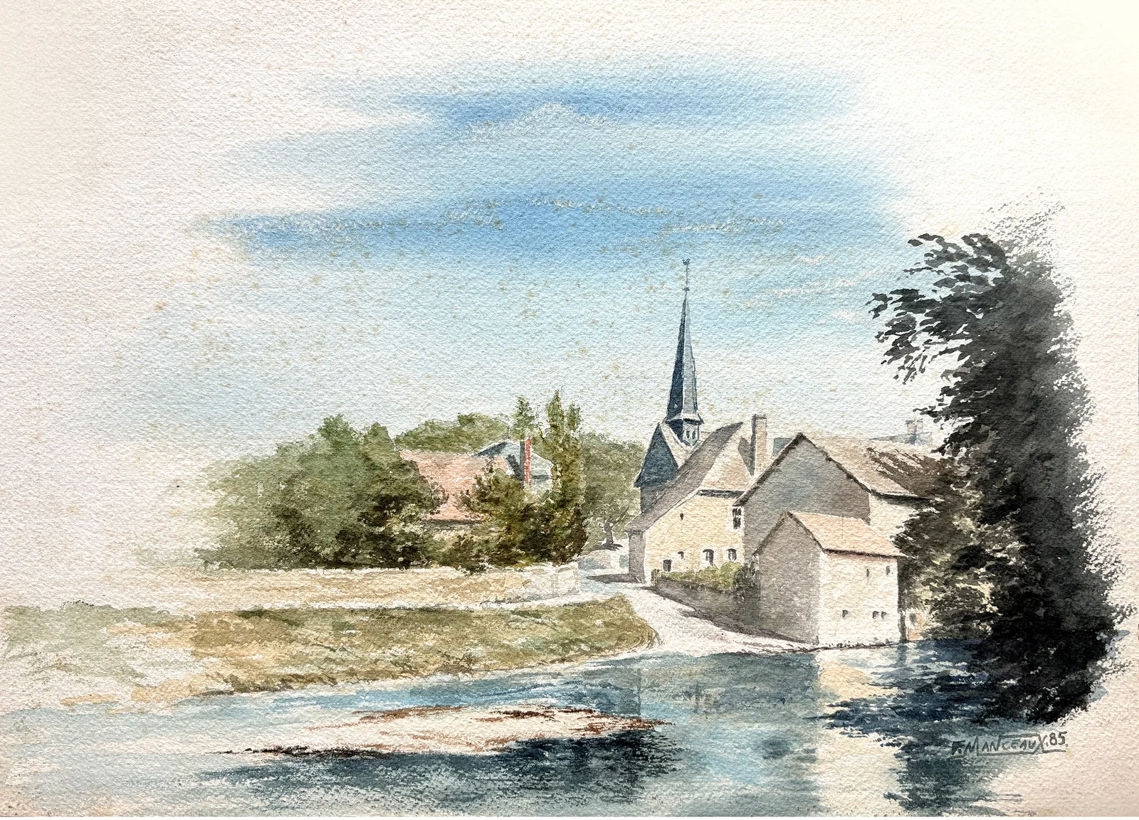 Le gué sur la Benaize à Thollet