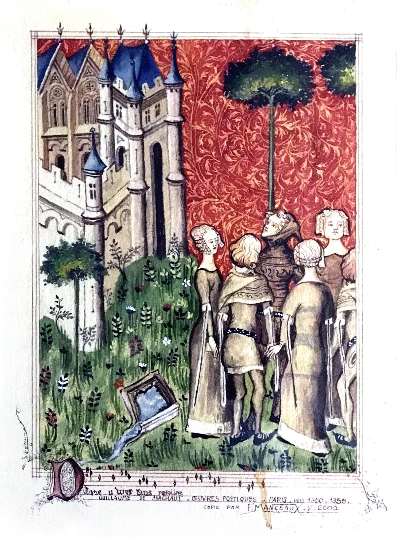 Guillaume de Machaut, oeuvres poétiques, Paris vers 1350