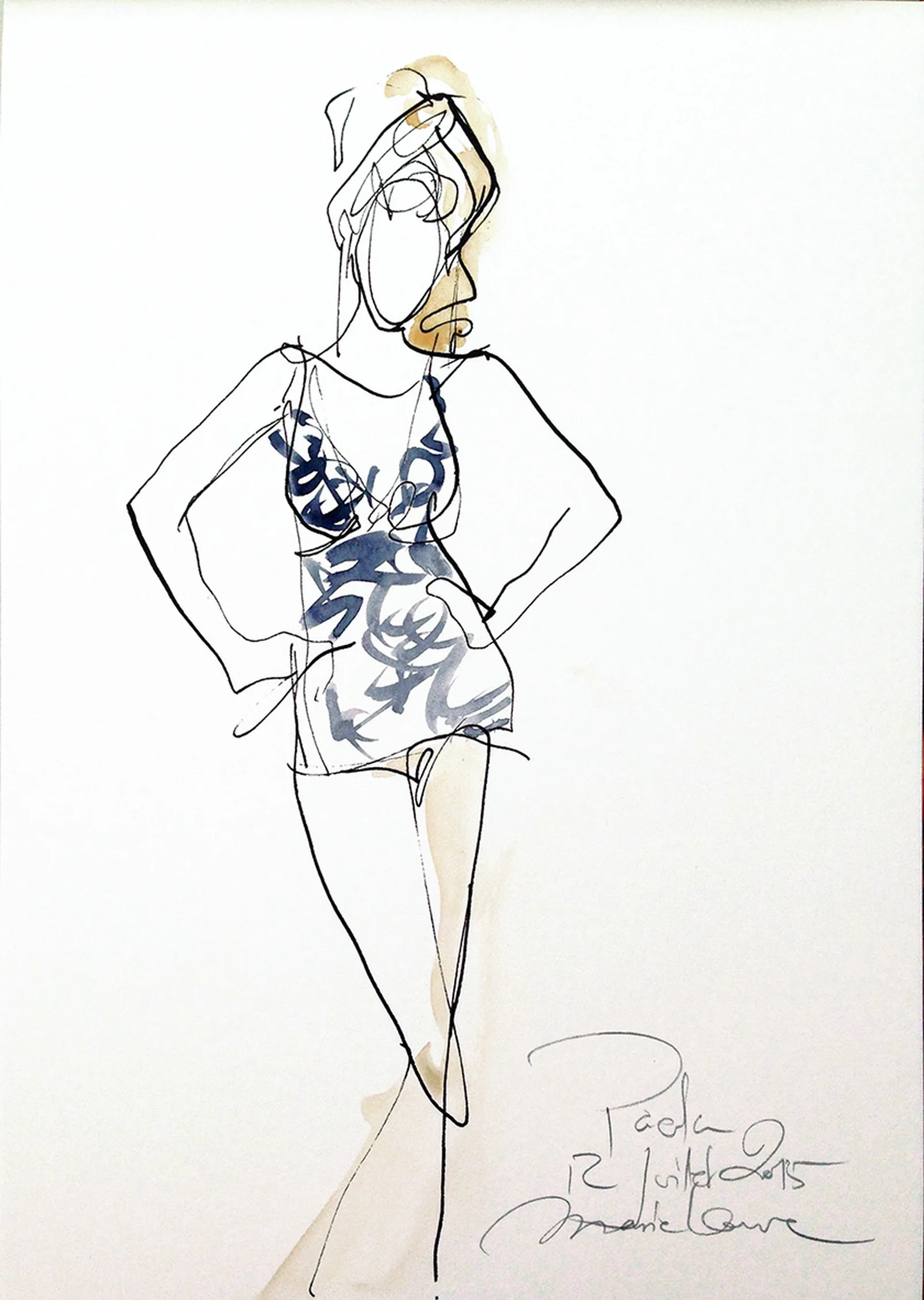 Portrait de Paola en 2015 à Monthlery