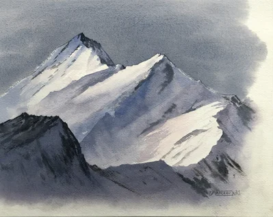 Montagne enneigée