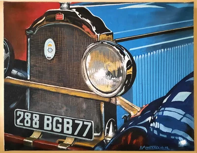 Voiture américaine Willys Knight 1928
