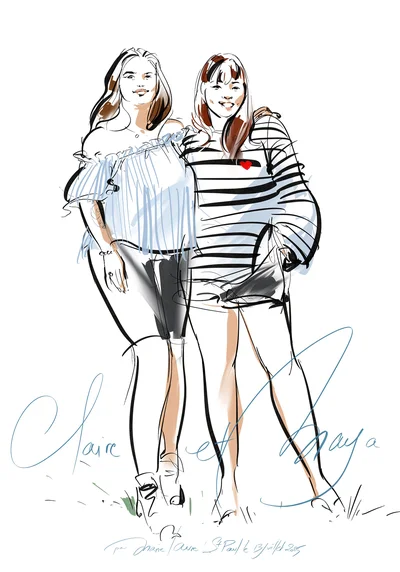 Portrait de Claire et Maija, Saint-Paul, 2025