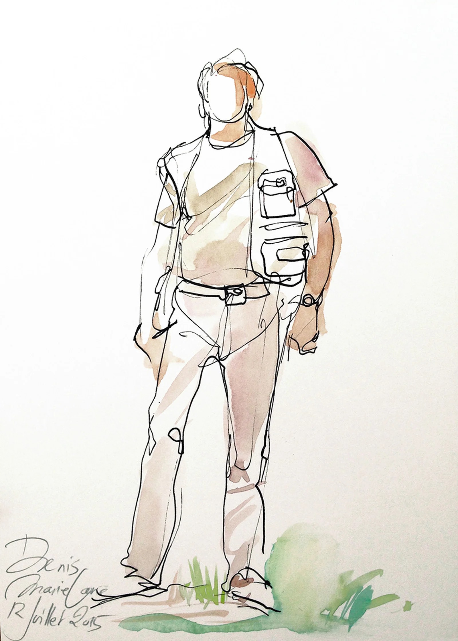 Portrait de Denis en 2015 à Monthlery