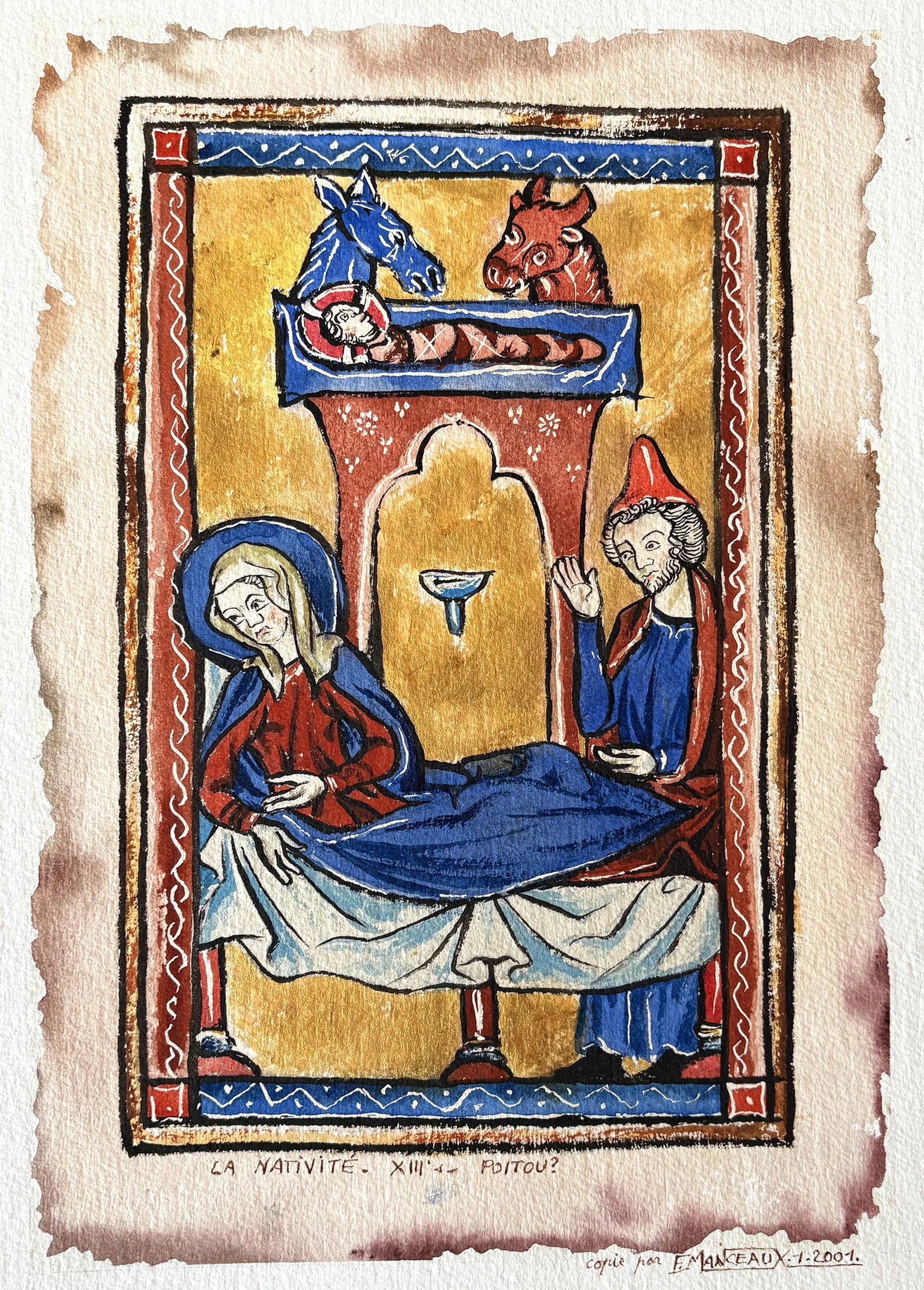 La nativité, Poitou XIIIe siècle