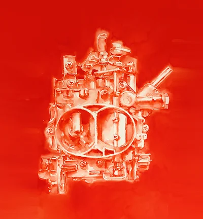Carburateur de 2CV rouge
