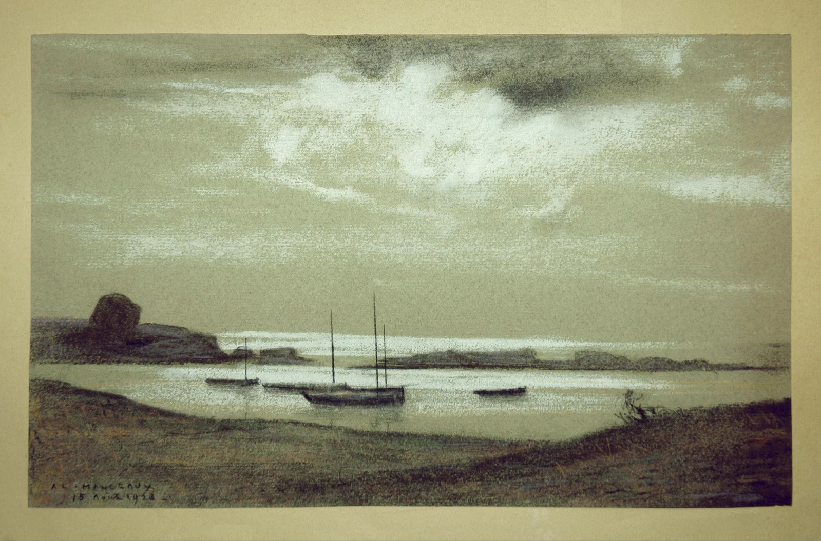 Bateaux soleil couchant
