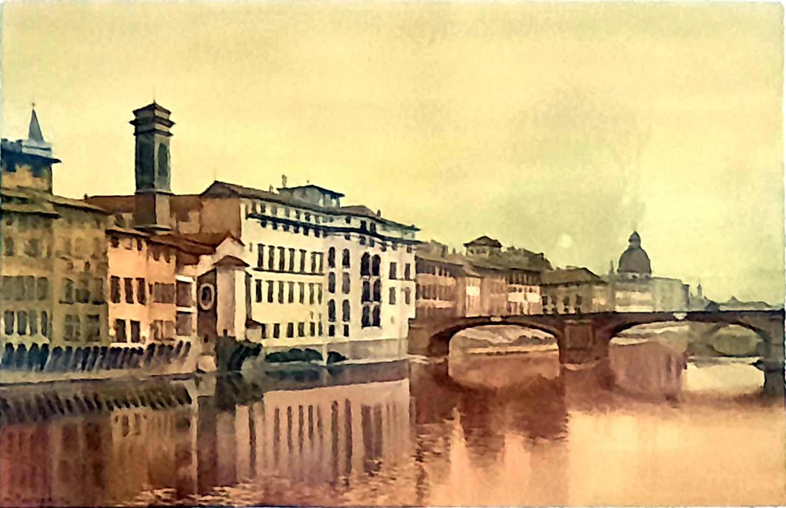 Les bords de l'Arno, Florence, Italie
