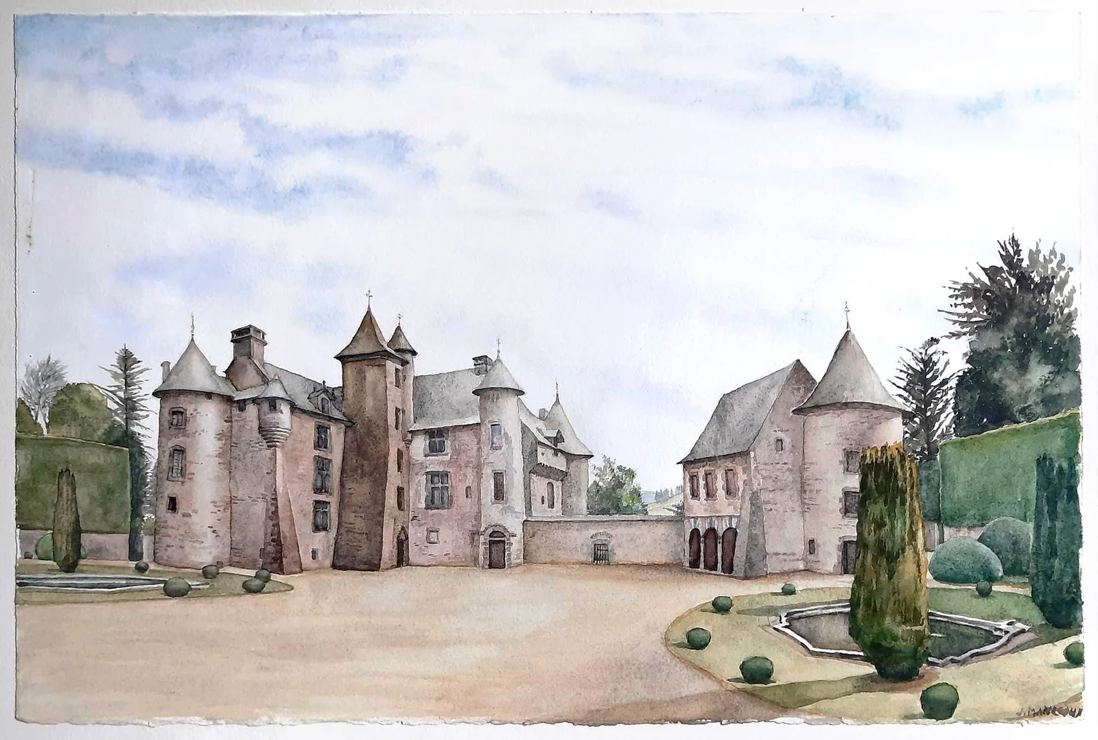 Château de Cordes, XVe siècle, Auvergne