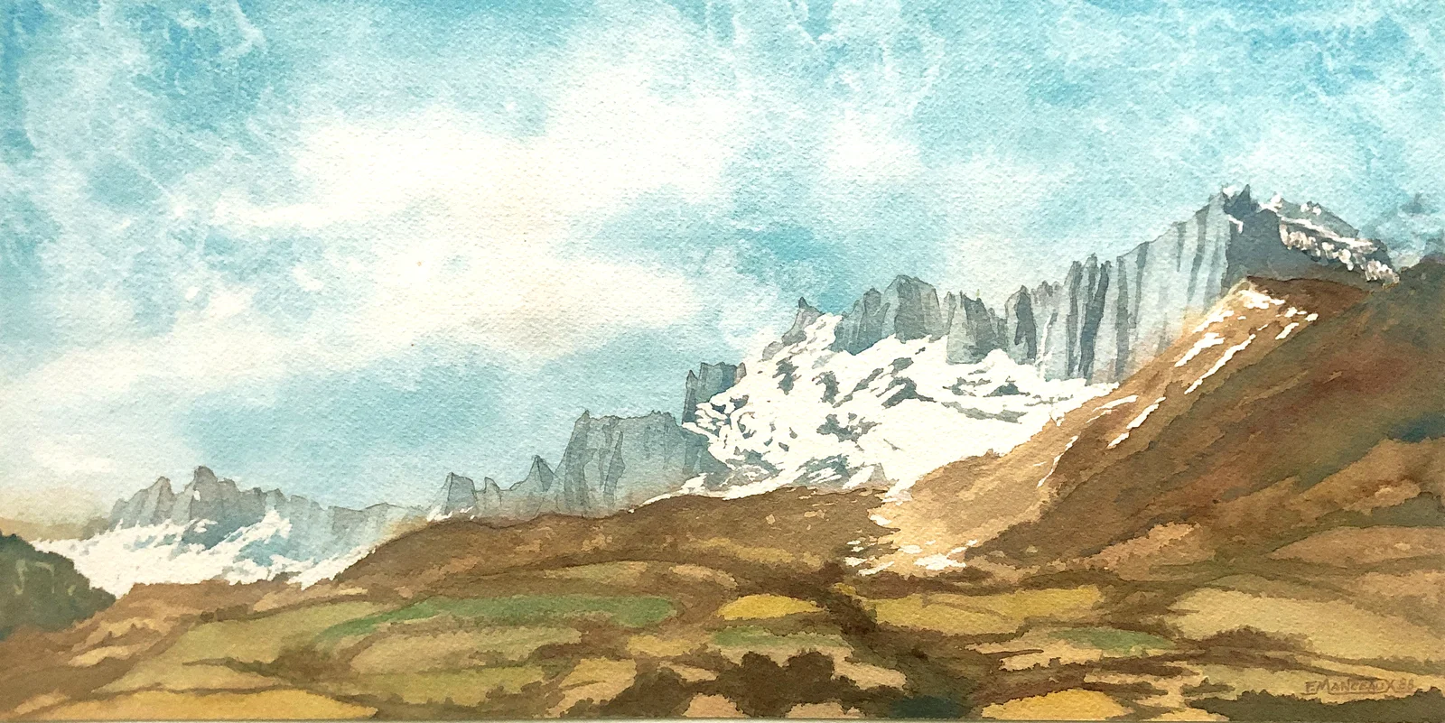 Les montagnes au dessus de Lescun, Vallée d'Aspe