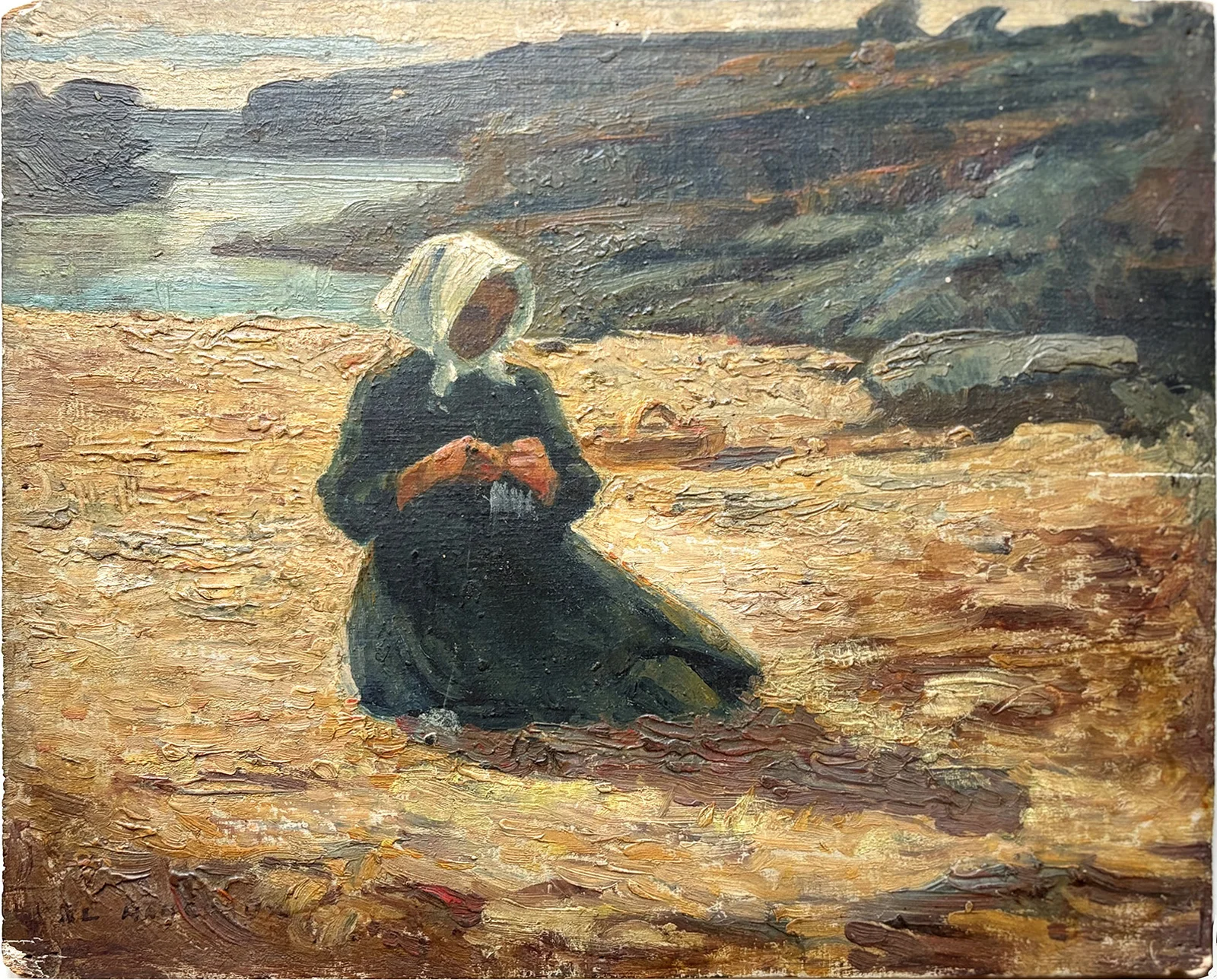 Femme de marin Port de Saint-Nicolas Ploumanach