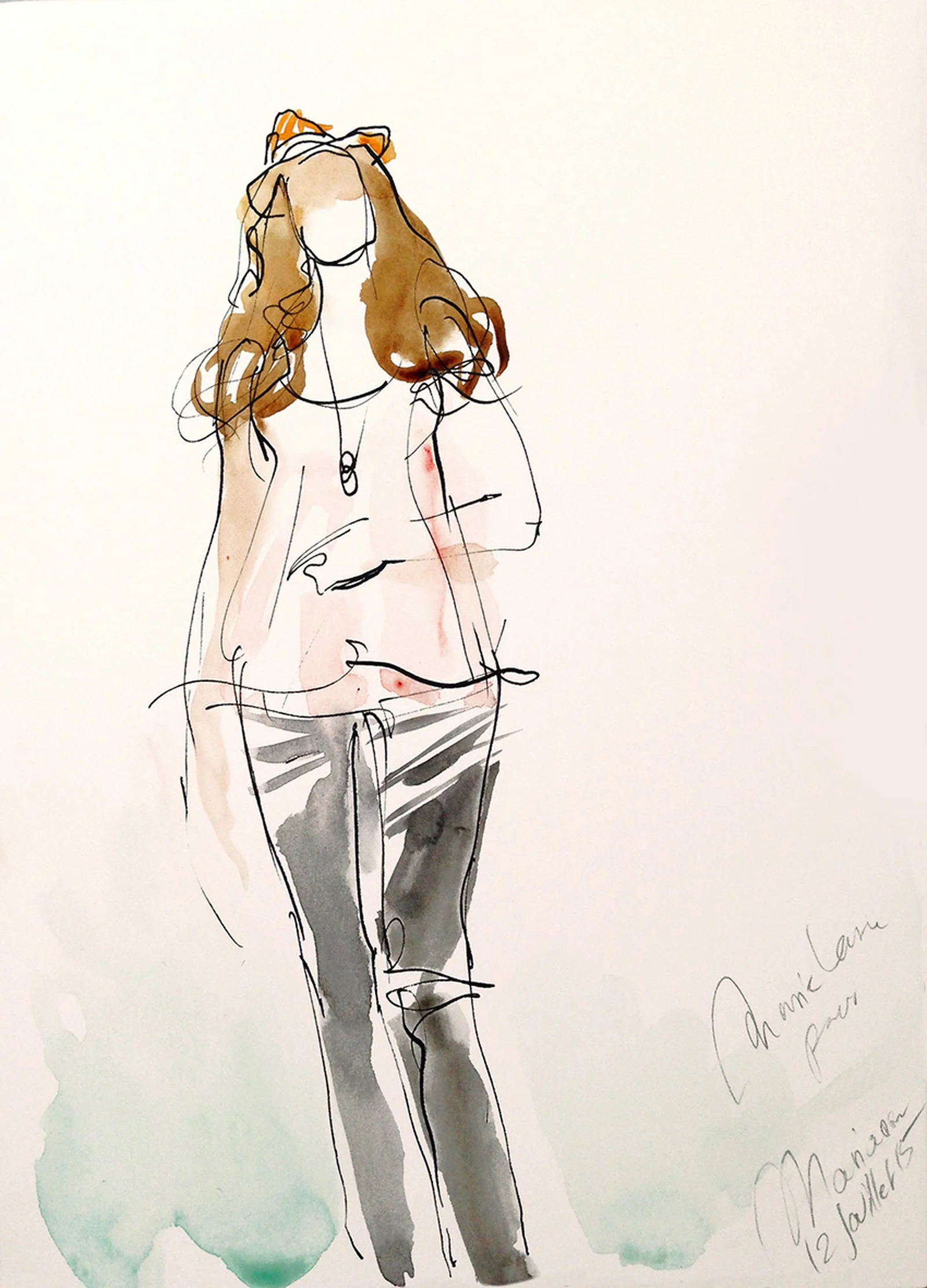 Portrait de Marianne en 2015 à Monthlery