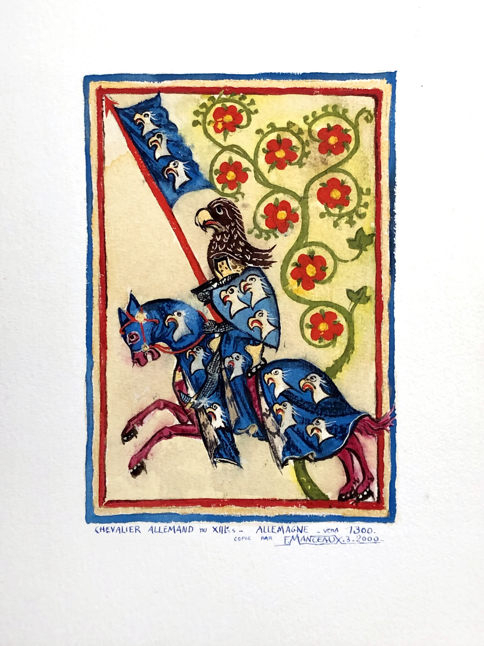 Chevalier allemand au XIIIe siècle, Allemagne vers 1300