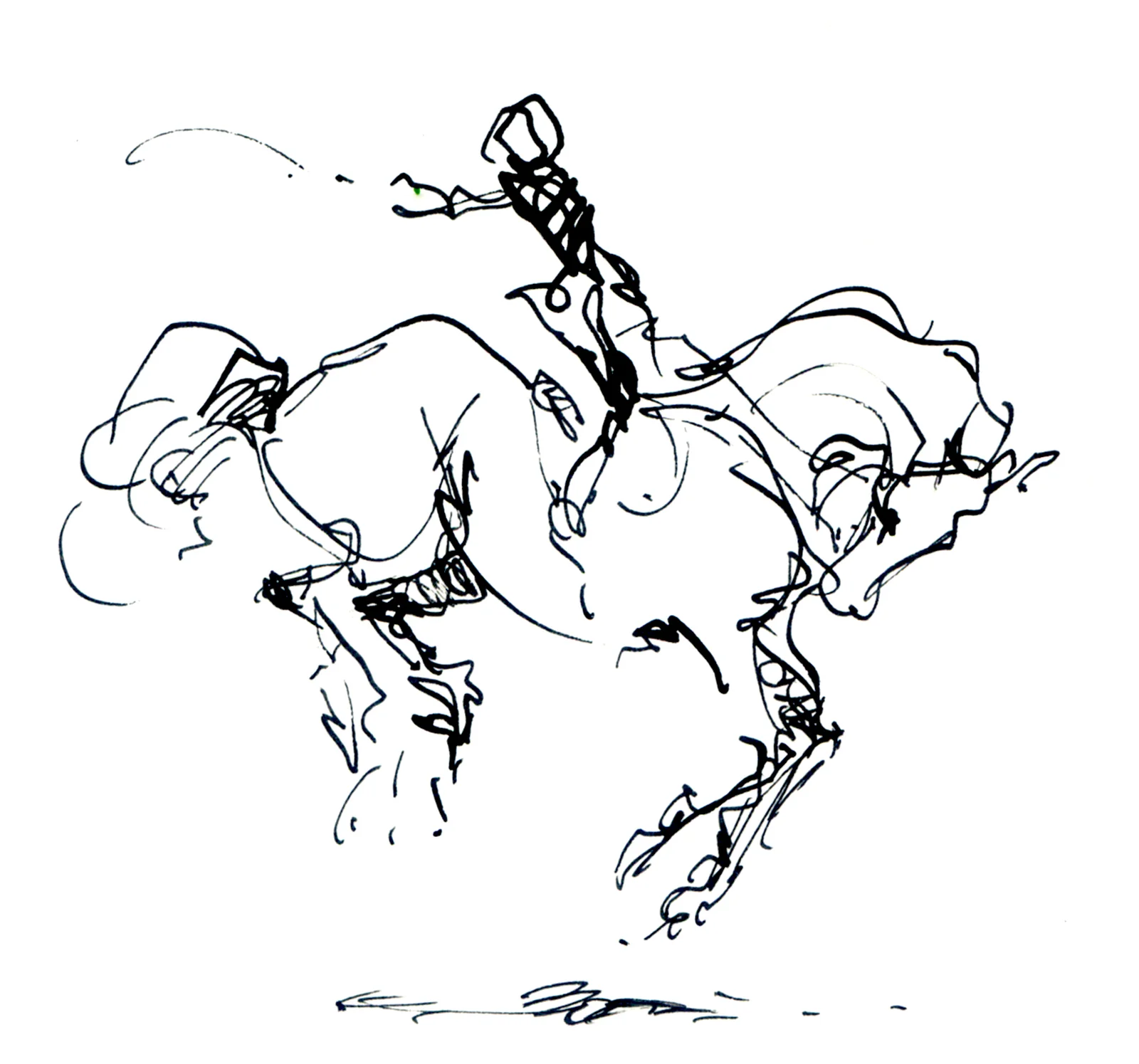 Série des chevaux, croquis