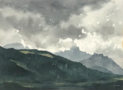 Le Mont Billat dans les nuages