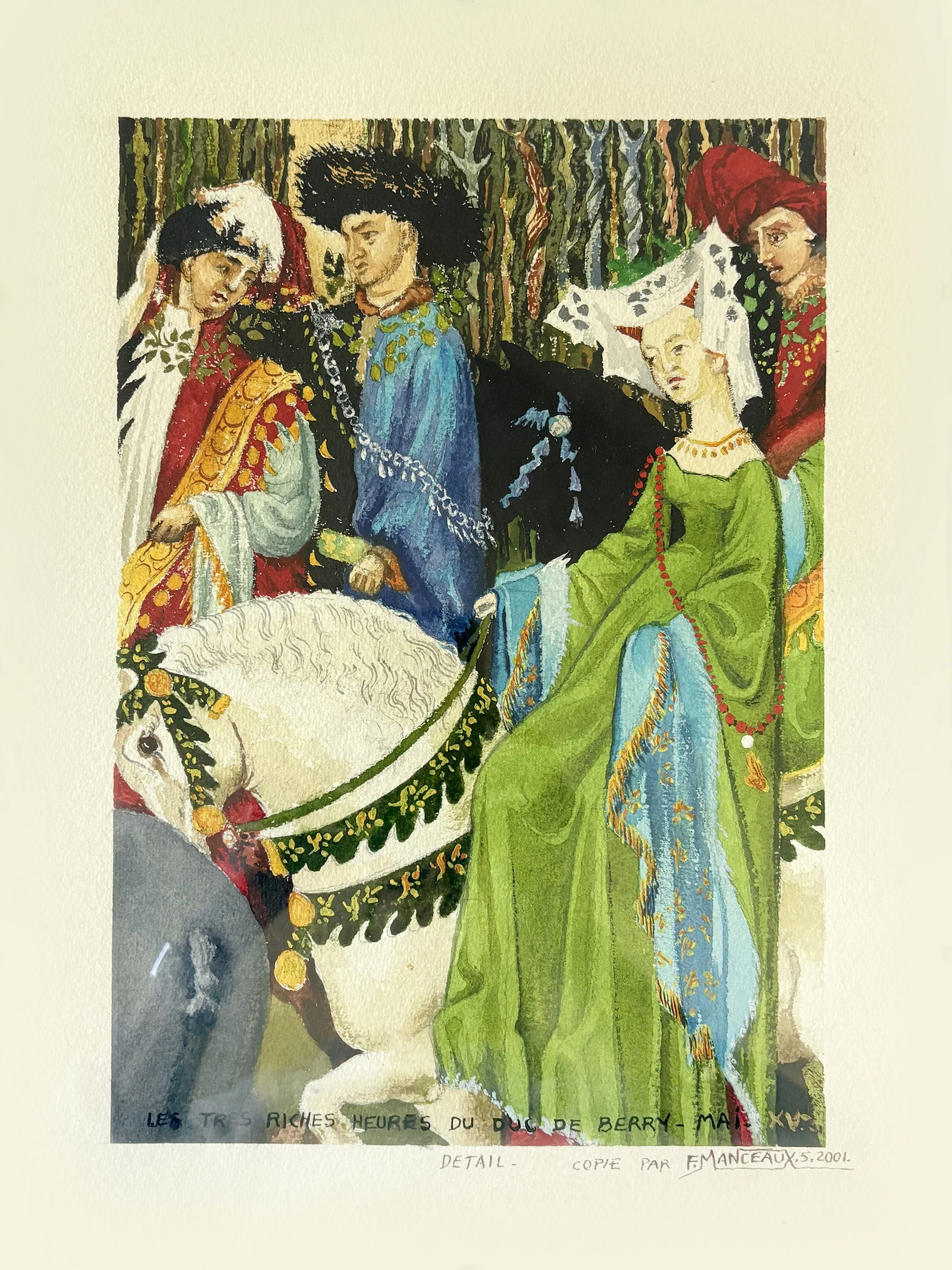 Les très riches heures du Duc de Berry, Mai, XVe siècle
