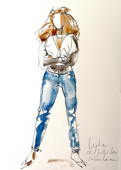 Portrait de Lydie en 2015 à Monthlery