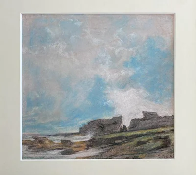 Bord de mer, ciel bleu