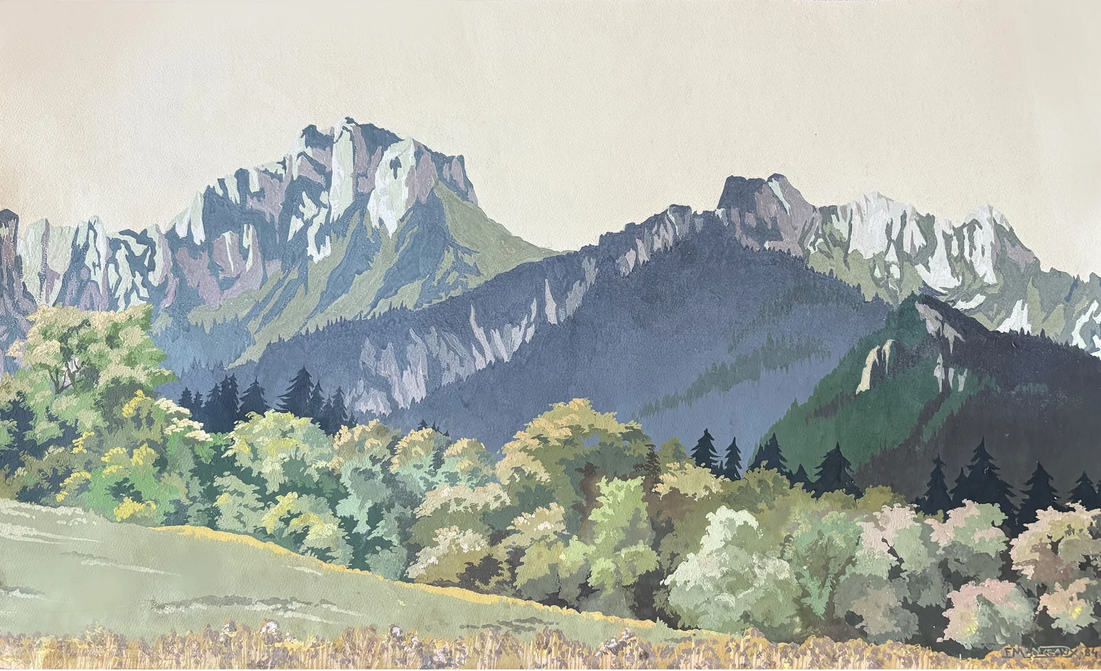 Le Mont-Billat en aplats