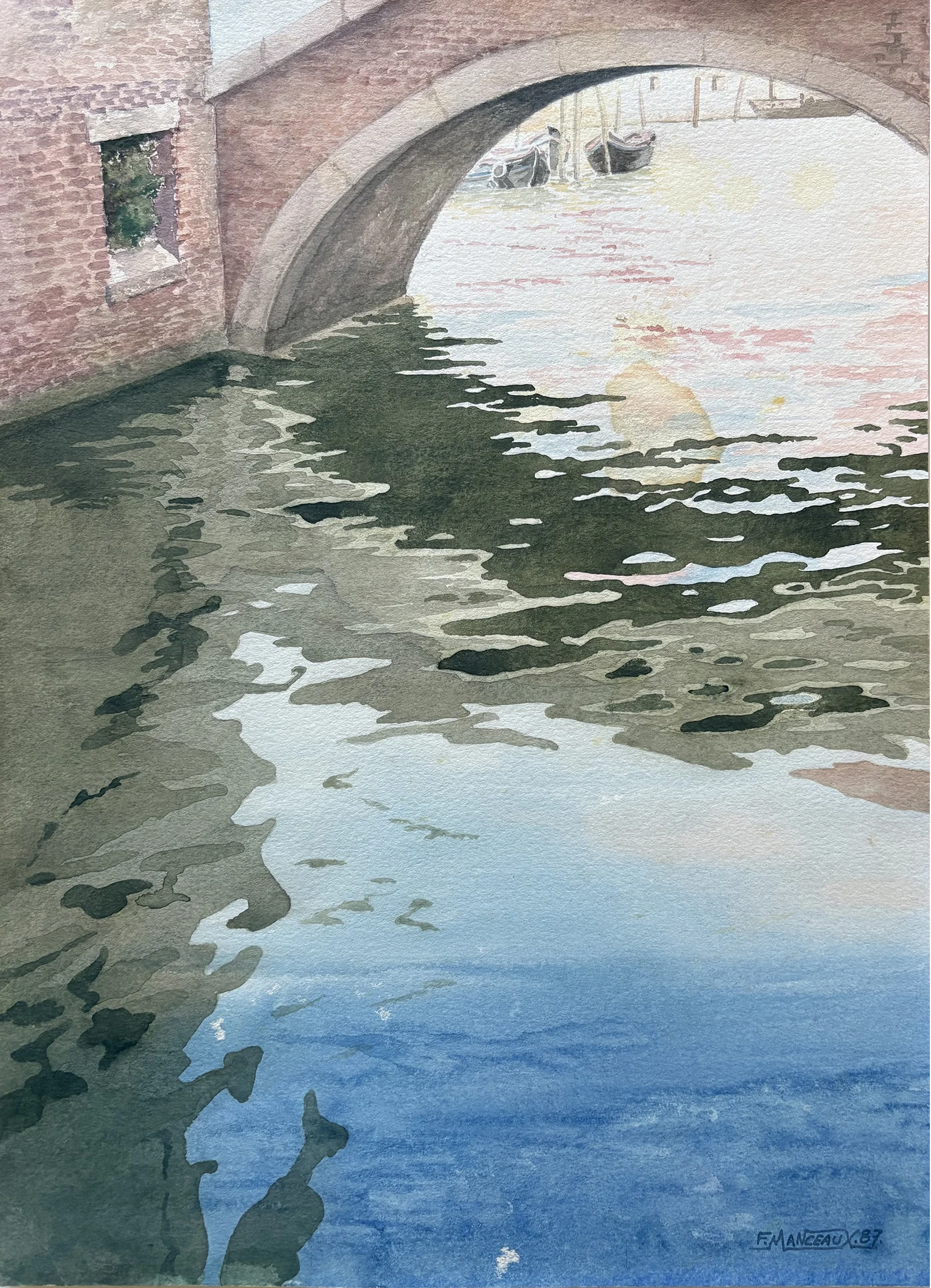 Le canal sous le pont