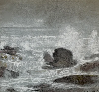 Rochers et écume
