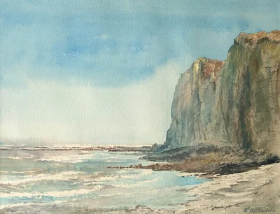 Les falaises d'Etretat le matin