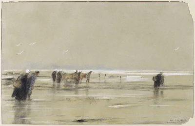 Marée basse à Goulven
