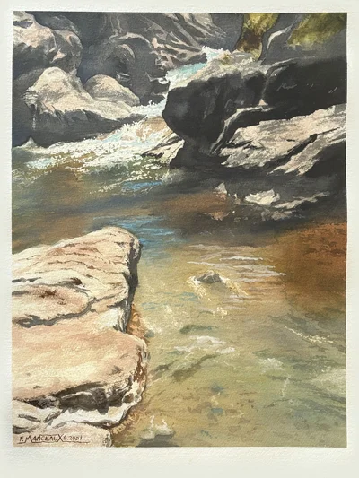 Rivière et Rochers