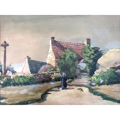 Bretonne au village